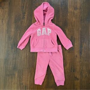 GAP Toddler Pink Fleece Set